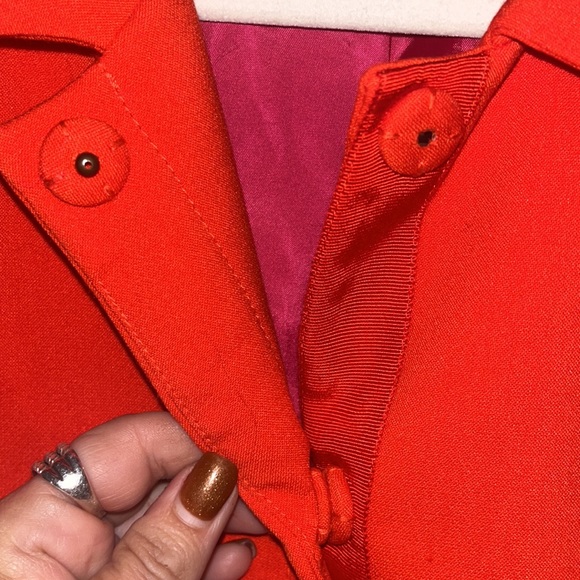 Women’s Ann Taylor LOFT Women Orange Blazer Size 8 - Picture 4 of 8